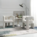 Fauteuil bouclé de 61 cm de large, fauteuil d'appoint moderne pour salon
