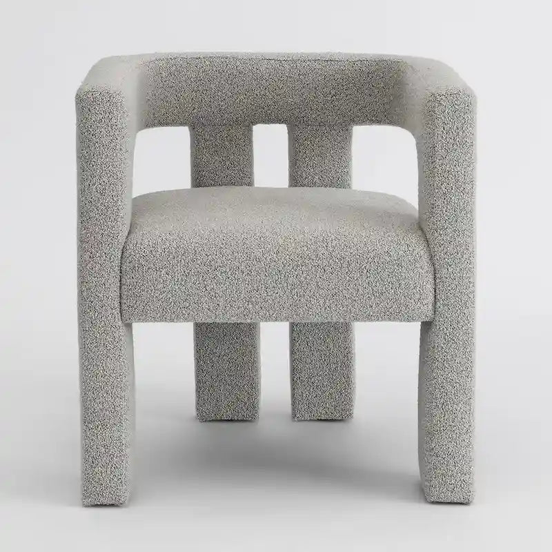 Fauteuil bouclé de 61 cm de large, fauteuil d'appoint moderne pour salon