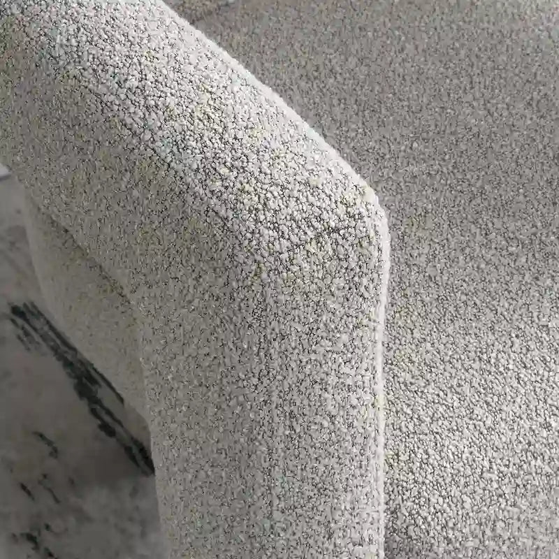 Fauteuil bouclé de 61 cm de large, fauteuil d'appoint moderne pour salon
