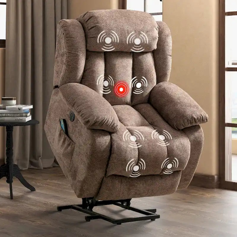 Fauteuil inclinable Rocker manuel surdimensionné Inclinable pivotant à 360° pour le salon