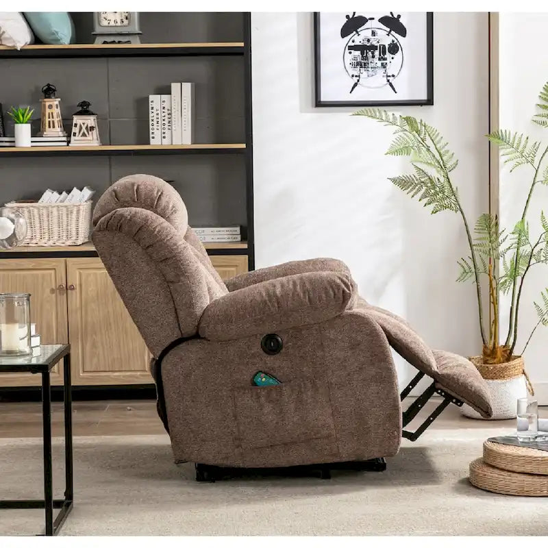 Fauteuil inclinable Rocker manuel surdimensionné Inclinable pivotant à 360° pour le salon