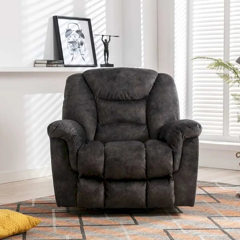 Fauteuil inclinable Rocker manuel surdimensionné Inclinable pivotant à 360° pour le salon