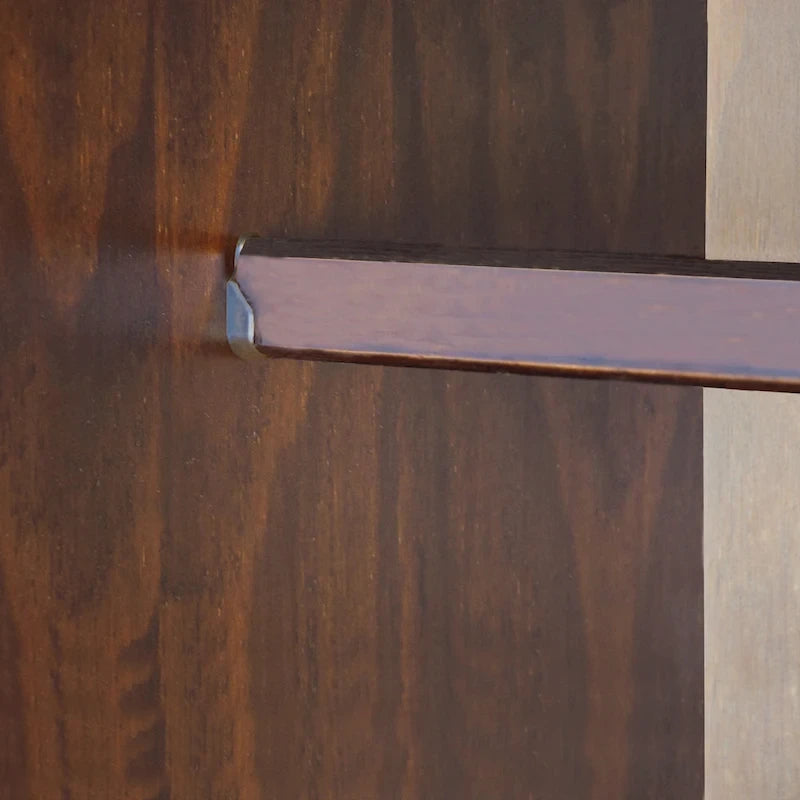 Garde-robe à 4 portes avec portes en bois massif ou portes miroir