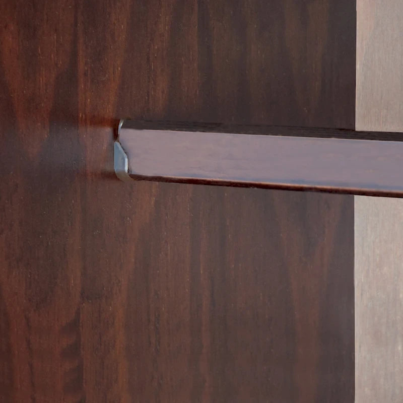 Garde-robe à 4 portes avec portes en bois massif ou portes miroir