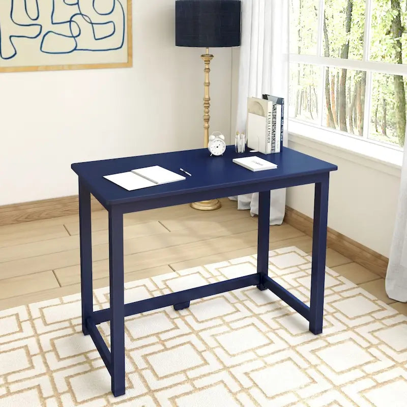 Bureau simple 100,3 cm pieds en bois massif pour bureau à domicile