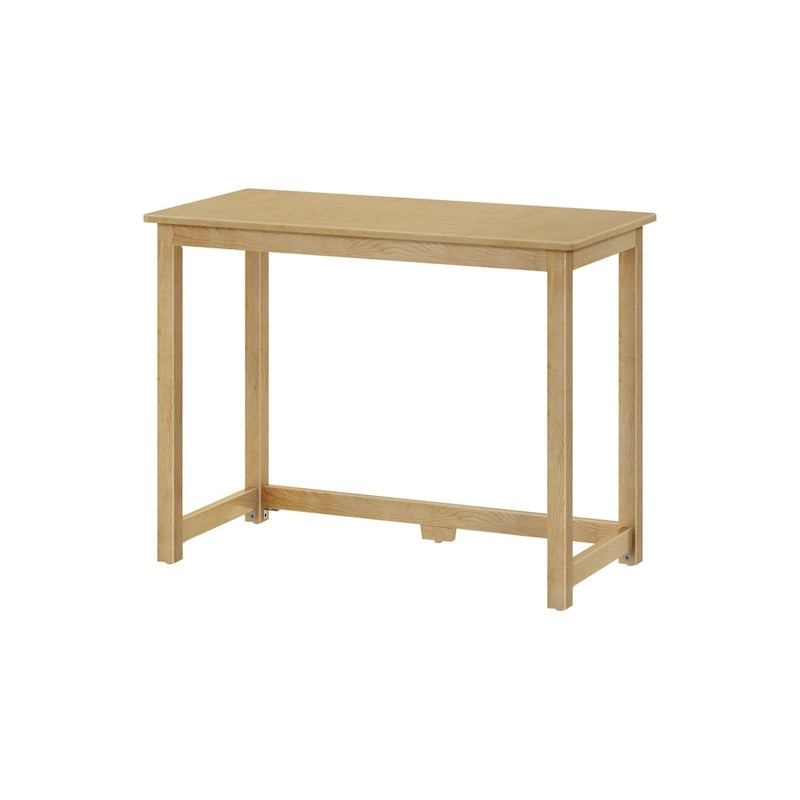 Bureau simple 100,3 cm pieds en bois massif pour bureau à domicile