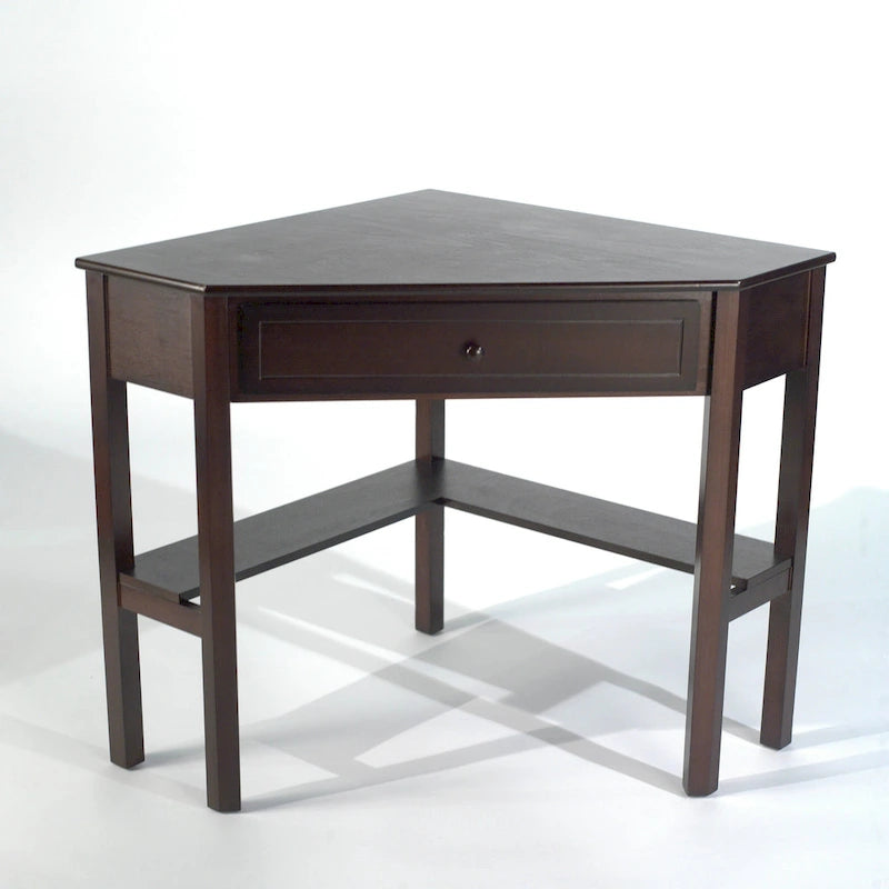 Bureau d'angle informatique en MDF et bois massif