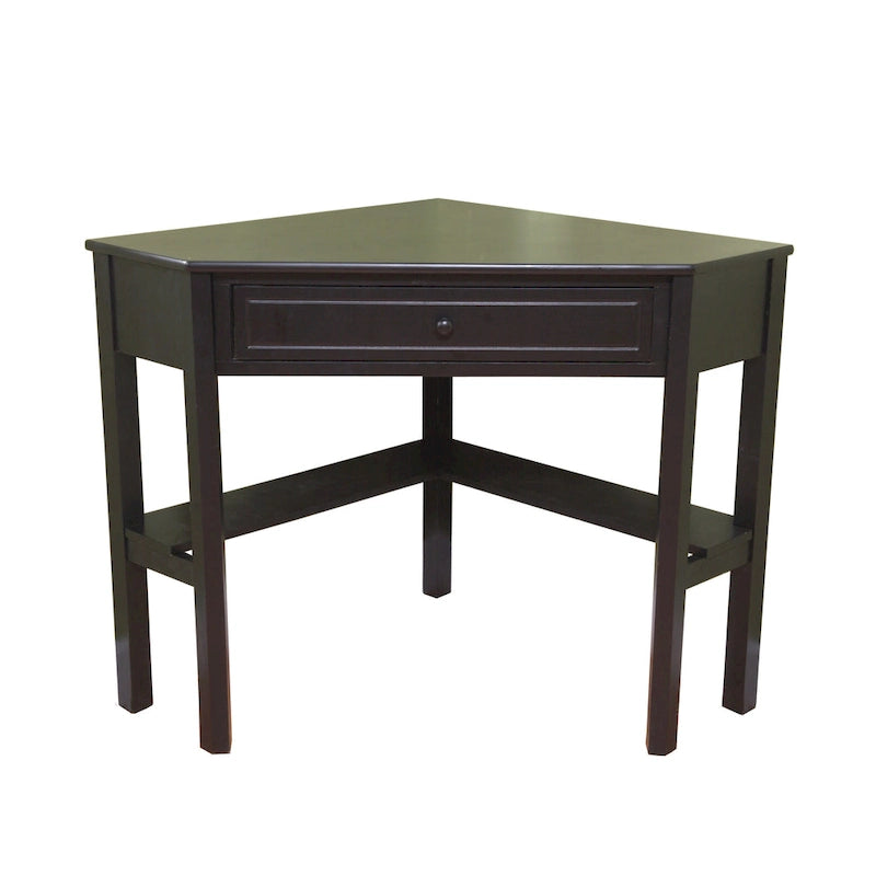 Bureau d'angle informatique en MDF et bois massif