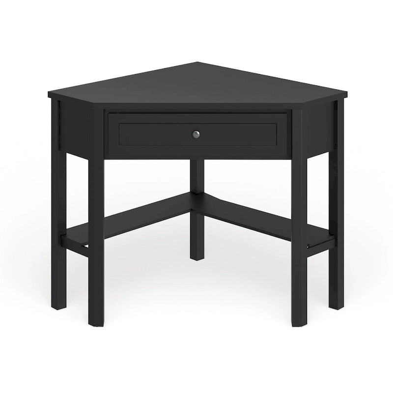 Bureau d'angle informatique en MDF et bois massif