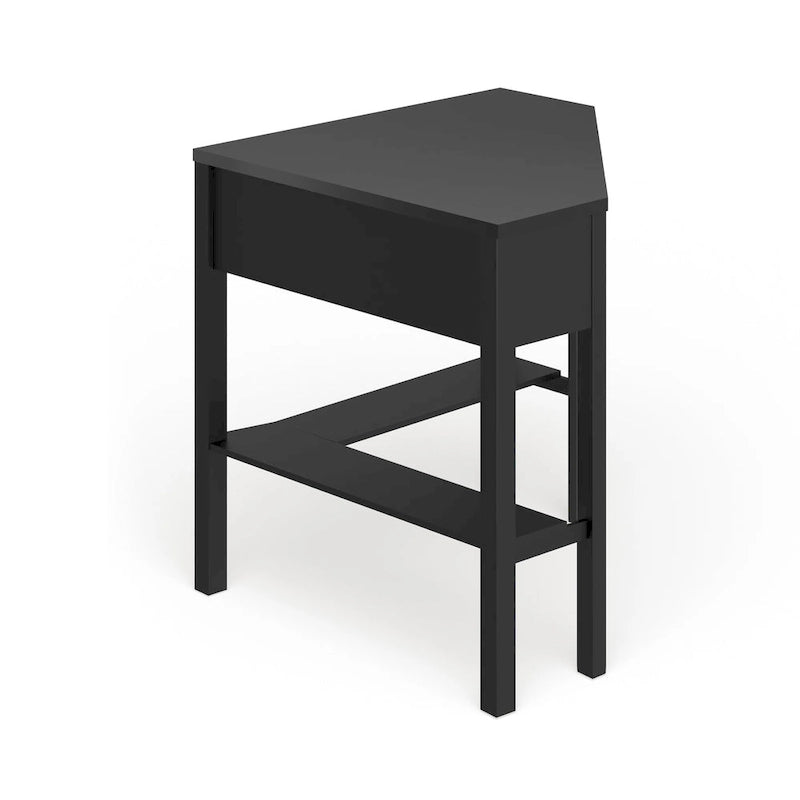 Bureau d'angle informatique en MDF et bois massif