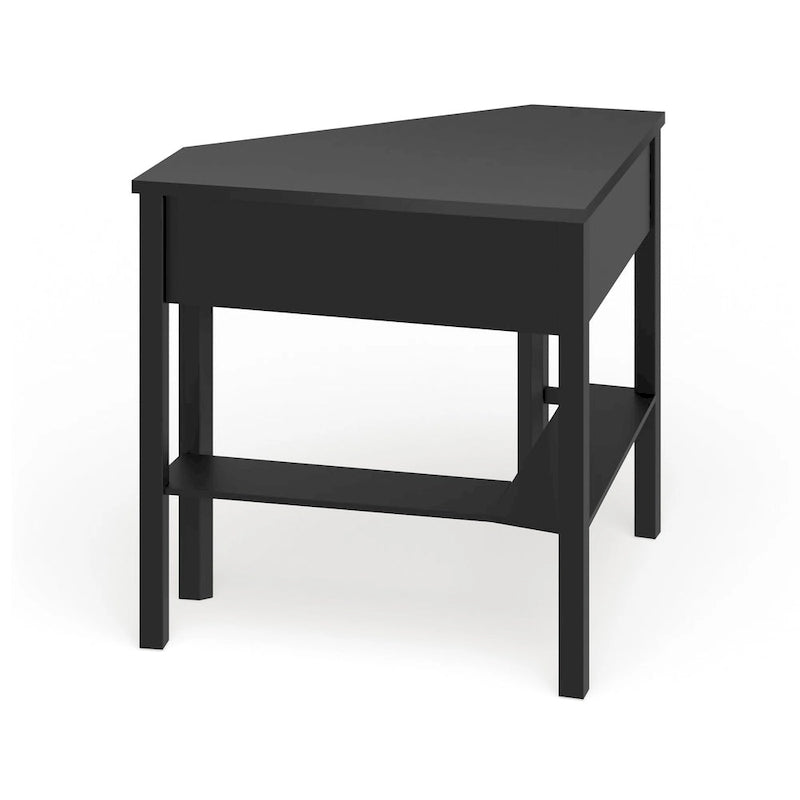 Bureau d'angle informatique en MDF et bois massif