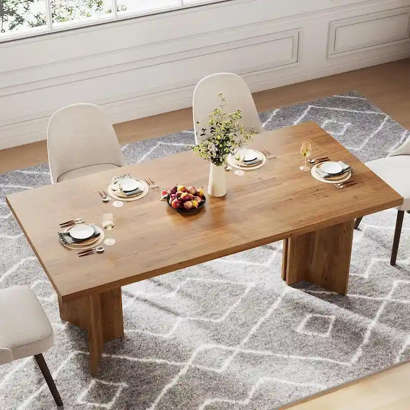 Table de salle à manger de cuisine de 160 cm de long pour salle à manger
