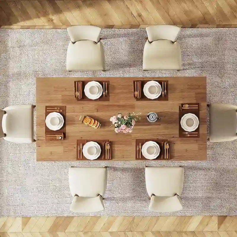 Table de salle à manger de cuisine de 160 cm de long pour salle à manger