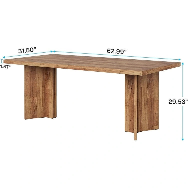 Table de salle à manger de cuisine de 160 cm de long pour salle à manger