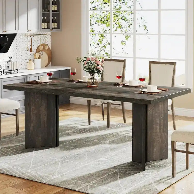 Table de salle à manger de cuisine de 160 cm de long pour salle à manger