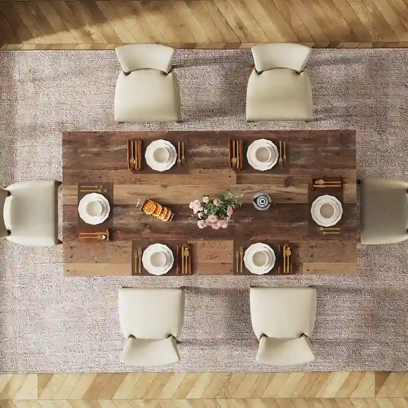 Table de salle à manger de cuisine de 160 cm de long pour salle à manger