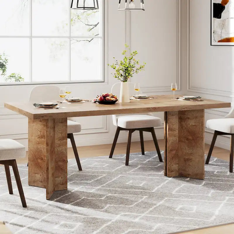 Table de salle à manger de cuisine de 160 cm de long pour salle à manger