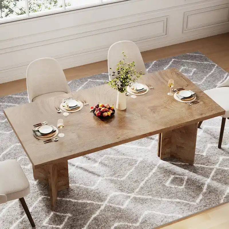 Table de salle à manger de cuisine de 160 cm de long pour salle à manger