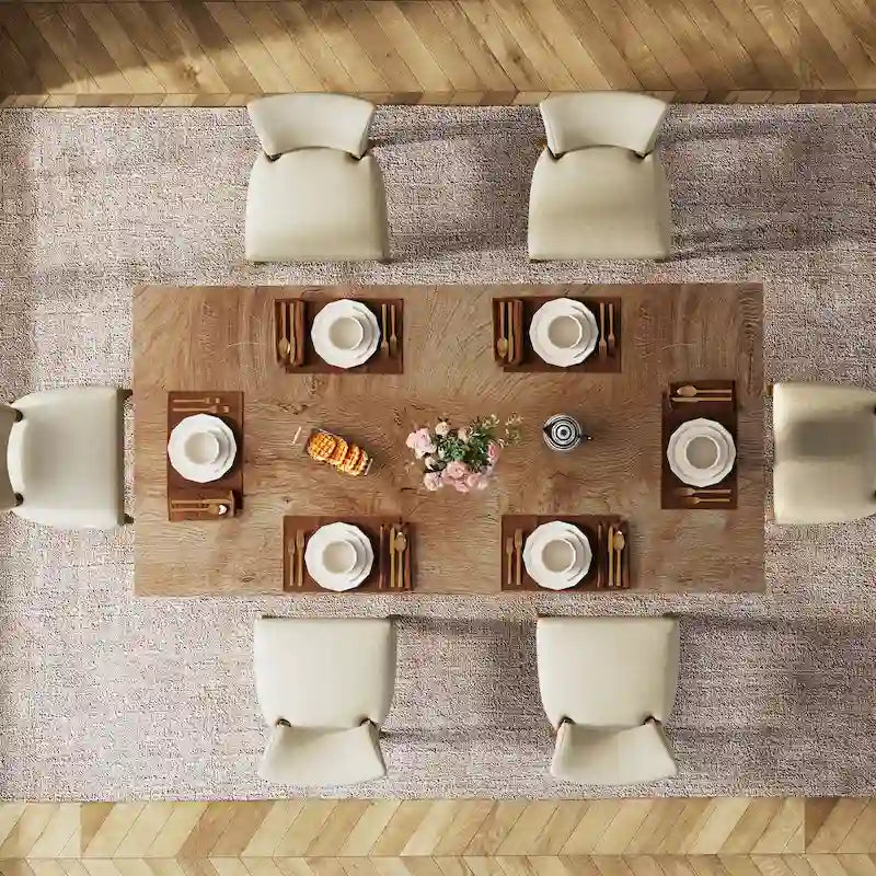 Table de salle à manger de cuisine de 160 cm de long pour salle à manger