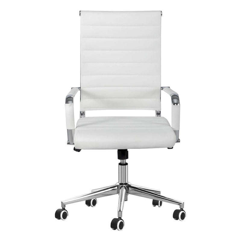 Chaise de bureau ergonomique en cuir PU, réglable en hauteur et pivotante