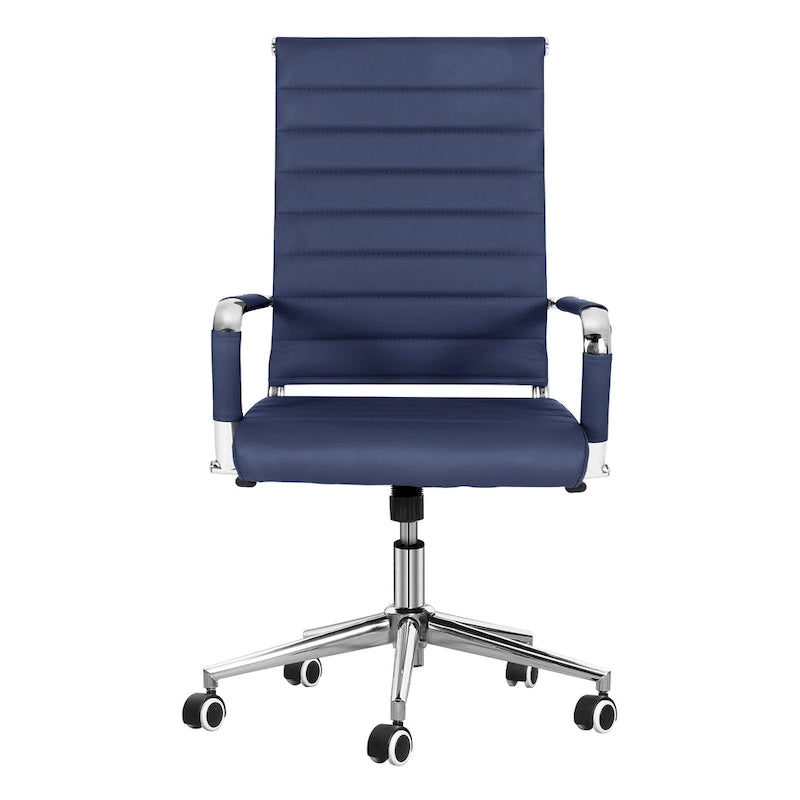 Chaise de bureau ergonomique en cuir PU, réglable en hauteur et pivotante