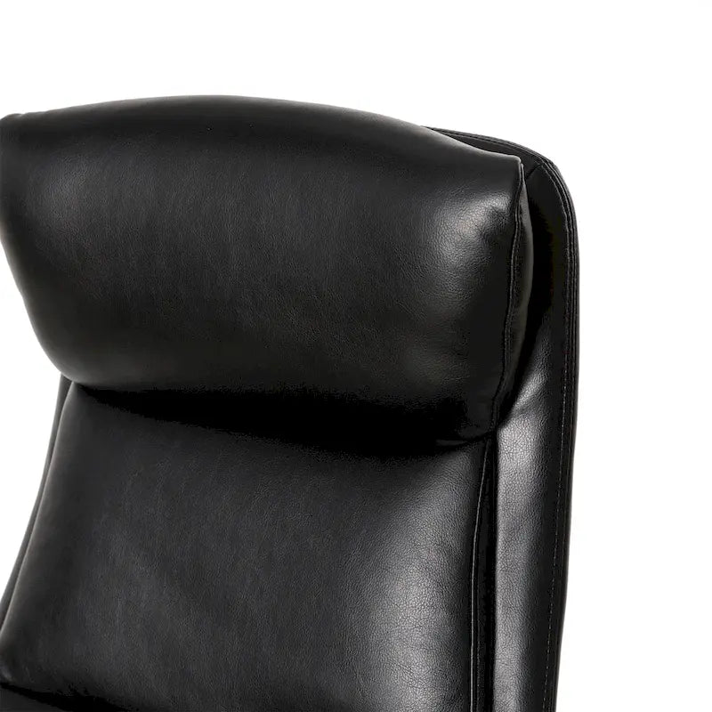 Fauteuil de bureau de direction moderne en similicuir à dossier haut et réglable avec pivotement