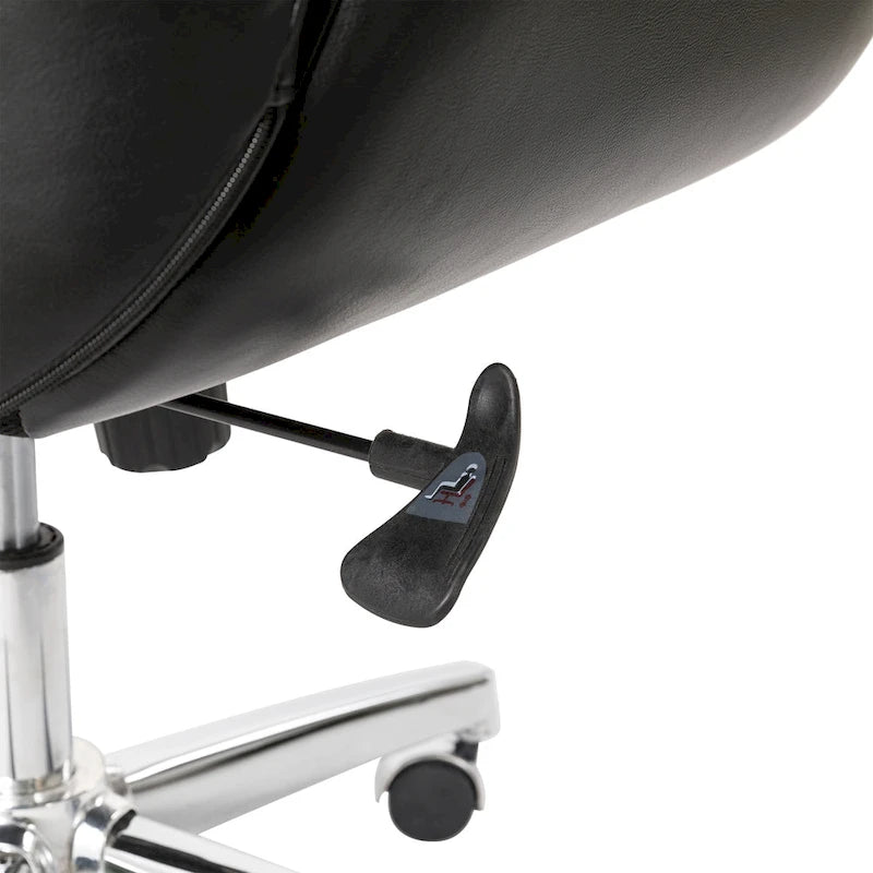 Fauteuil de bureau de direction moderne en similicuir à dossier haut et réglable avec pivotement