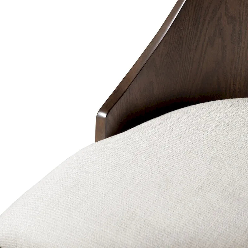 Table à manger extensible en bois massif moderne avec piètement tréteau Noyer