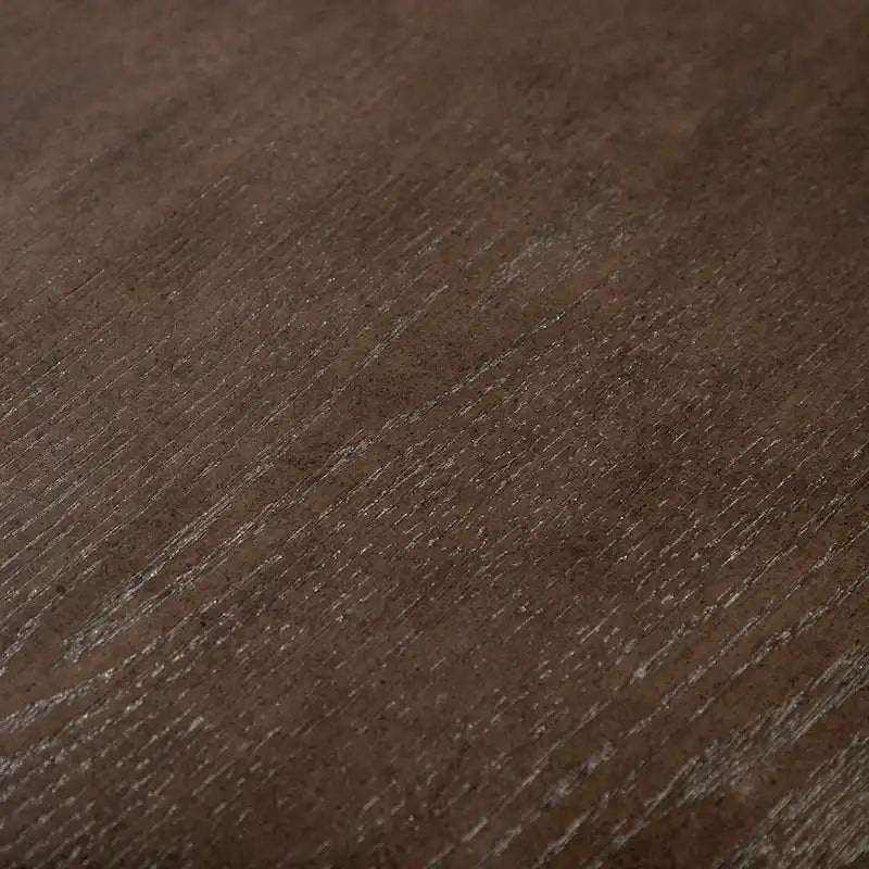 Table à manger extensible en bois massif moderne avec piètement tréteau Noyer