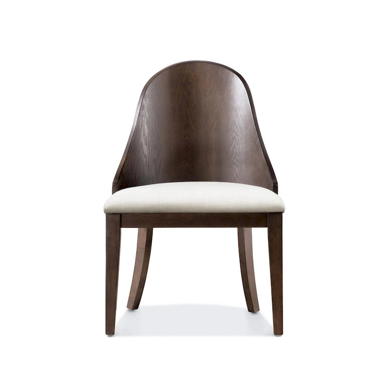 Table à manger extensible en bois massif moderne avec piètement tréteau Noyer